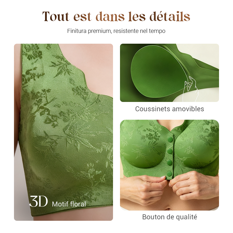 🔥acheté 1 offerts 2 🏆Soutien-Gorge Confortable Sans Armature avec Fermeture Frontale🌿