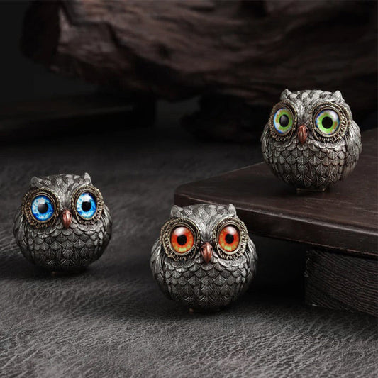 🦉Реалистична фигурка на пазител на щастлива сова