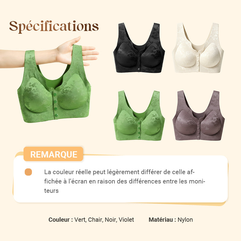 🔥acheté 1 offerts 2 🏆Soutien-Gorge Confortable Sans Armature avec Fermeture Frontale🌿