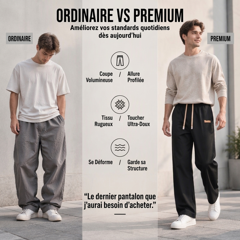 🔥Pantalon thermique d'hiver à coupe droite pour homme