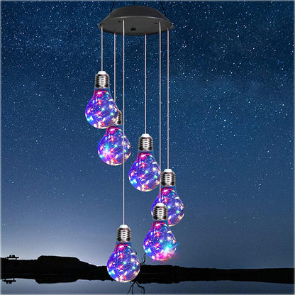 💡Слънчеви многоцветни LED светлини за ветрови камбанки🌈