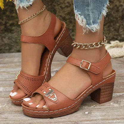 👡Летни дамски сандали с висок ток
