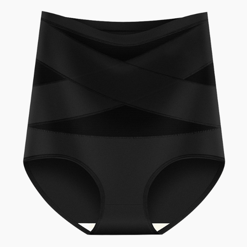 🌸 Dernier jour – 2 achetés, 1 offert ✨ Culotte grande taille à taille haute avec effet gainant croisé