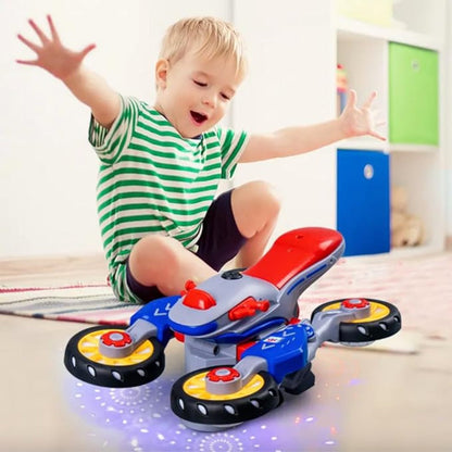 🏍️Деформация мотоциклет със светлина и музика