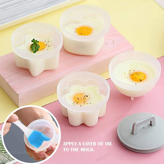 Сладка форма за варени яйца🥚🥚4 бр./комплект с четка
