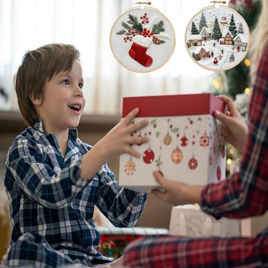 Коледна топлина 🎅 Коледна бродера пакет