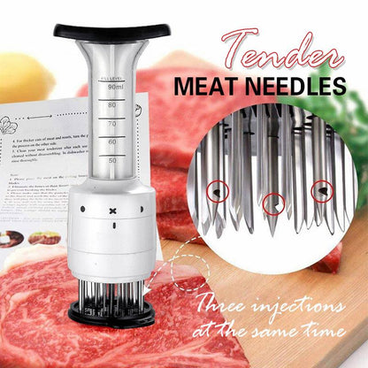 🥩2 в 1 инструмент за омекотяване и инжектиране на сос🍖