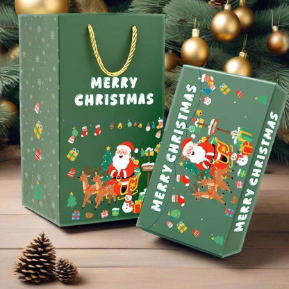 🎅Уникална сгъваема коледна кутия за подаръци