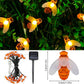 LED гирлянди с пчелен светлинен ефект и соларно захранване🐝