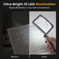 🔍 LED лупа за четене – 4x, сгъваема, за хора с намалено зрение 👵✨
