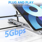 💻Стойка за лаптоп с USB-C док станция и 4K HDMI