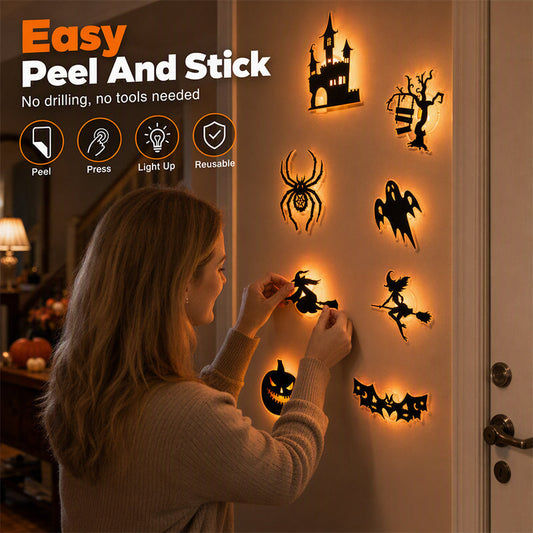 Naklejki ścienne na Halloween świecące w ciemności