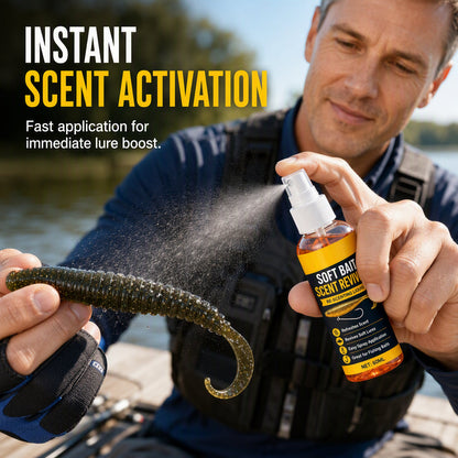 🎣 Spray wzmacniający zapach miękkich przynęt –🐟 Odświeżacz zapachowy o wysokim stężeniu do przynęt wędkarskich