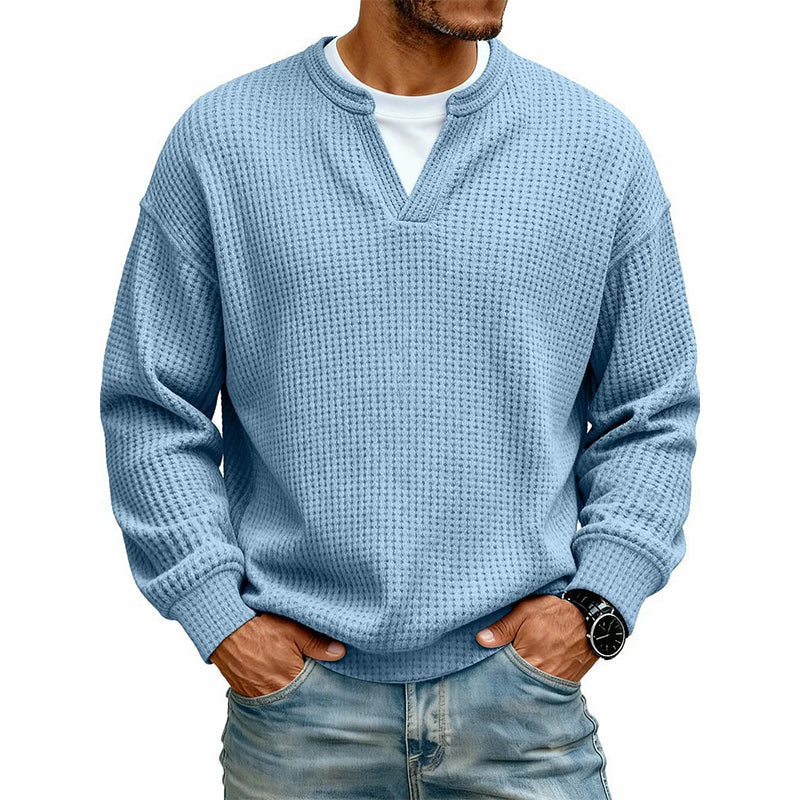 🔥Plus de 45 000 exemplaires vendus ! ✨👕Sweat à manches longues confortable à motif alvéolé multicouche 🎁
