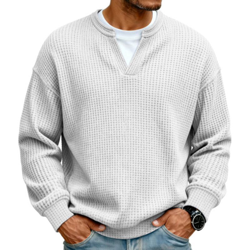 🔥Plus de 45 000 exemplaires vendus ! ✨👕Sweat à manches longues confortable à motif alvéolé multicouche 🎁