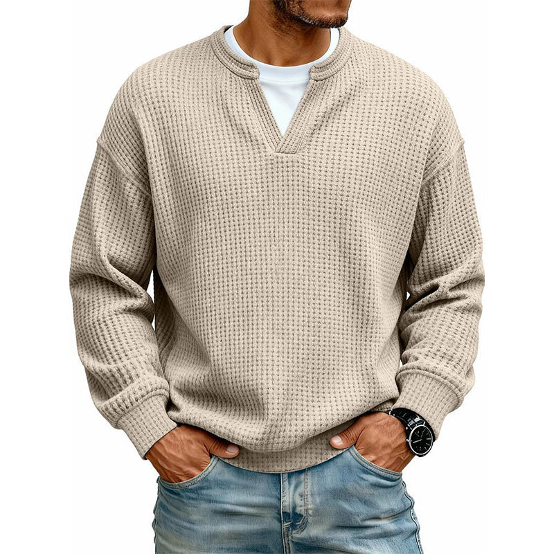 🔥Plus de 45 000 exemplaires vendus ! ✨👕Sweat à manches longues confortable à motif alvéolé multicouche 🎁