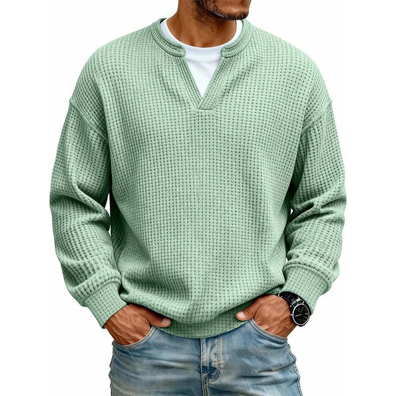 🔥Plus de 45 000 exemplaires vendus ! ✨👕Sweat à manches longues confortable à motif alvéolé multicouche 🎁