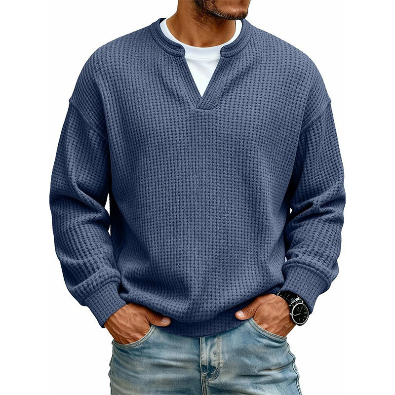 🔥Plus de 45 000 exemplaires vendus ! ✨👕Sweat à manches longues confortable à motif alvéolé multicouche 🎁