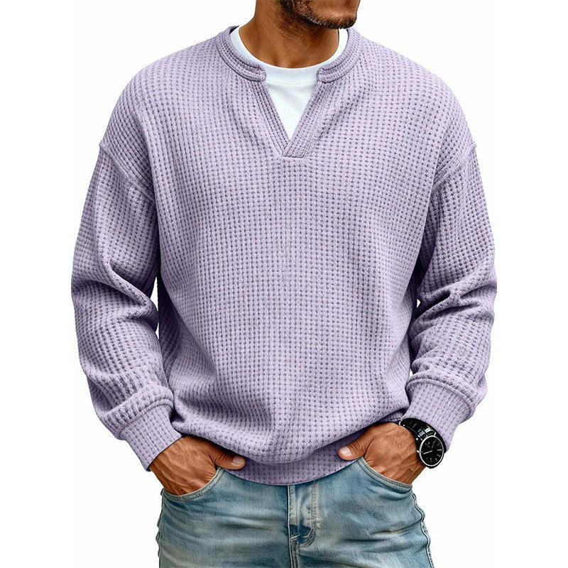 🔥Plus de 45 000 exemplaires vendus ! ✨👕Sweat à manches longues confortable à motif alvéolé multicouche 🎁