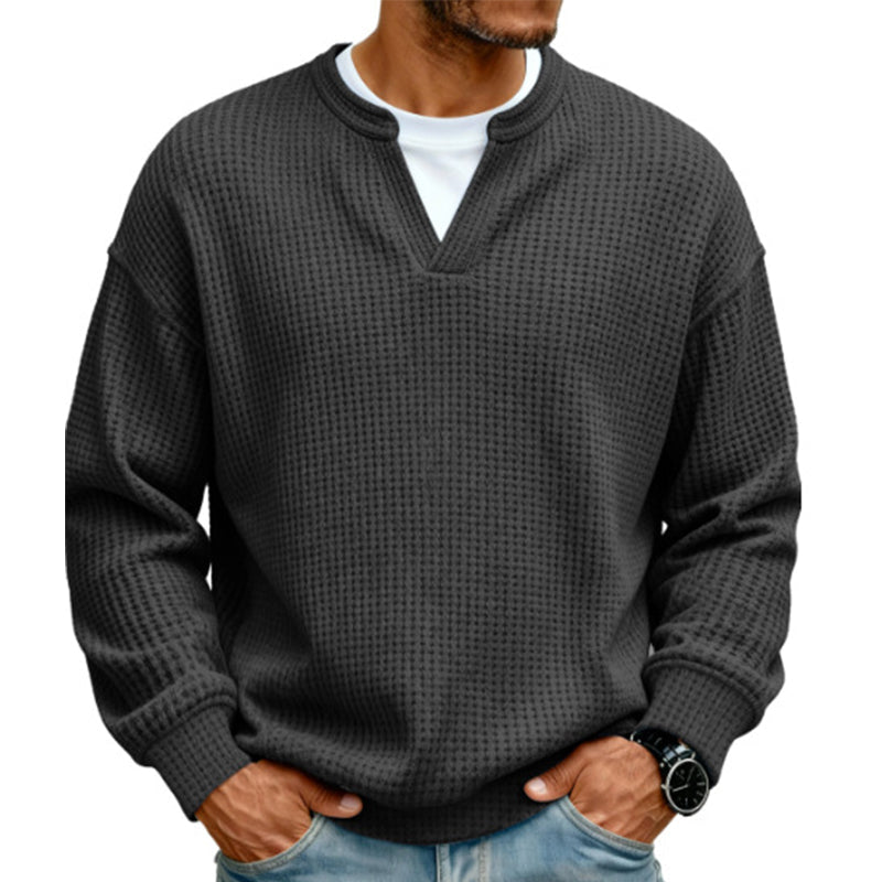 🔥Plus de 45 000 exemplaires vendus ! ✨👕Sweat à manches longues confortable à motif alvéolé multicouche 🎁