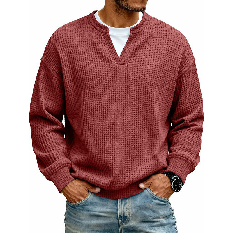 🔥Plus de 45 000 exemplaires vendus ! ✨👕Sweat à manches longues confortable à motif alvéolé multicouche 🎁