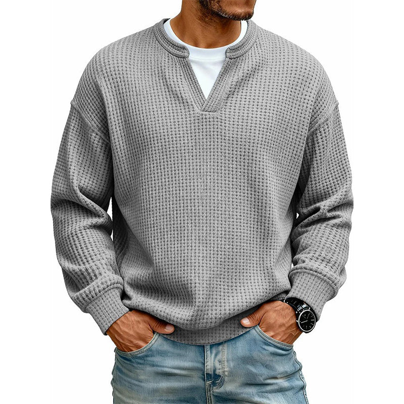 🔥Plus de 45 000 exemplaires vendus ! ✨👕Sweat à manches longues confortable à motif alvéolé multicouche 🎁