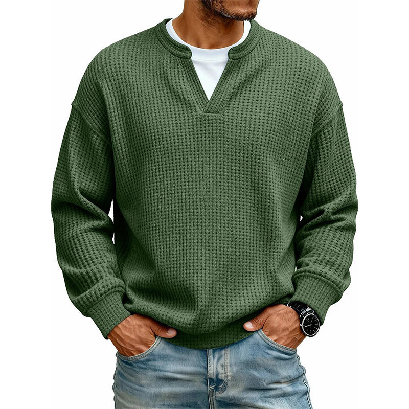 🔥Plus de 45 000 exemplaires vendus ! ✨👕Sweat à manches longues confortable à motif alvéolé multicouche 🎁