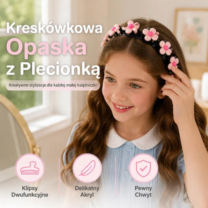 👧1+1 gratis🎀Urocza pleciona spinka do włosów dla dzieci
