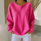 ✨Sweat-shirt ample pour femme en maille gaufre