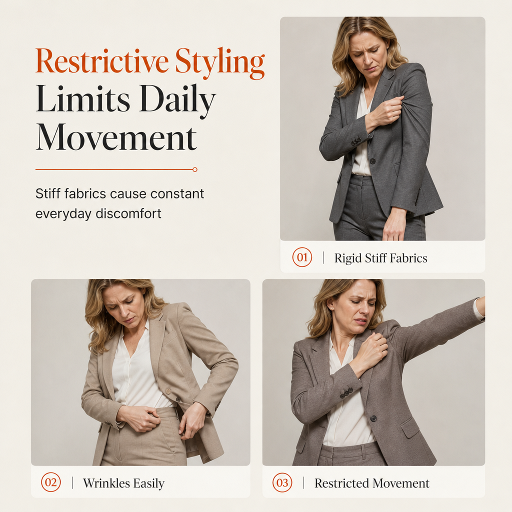 📢📢48 % DE RÉDUCTION !! ⏰Ensemble élégant d'automne pour femme, composé de deux pièces : un manteau rétro à manches longues et un pantalon sobre