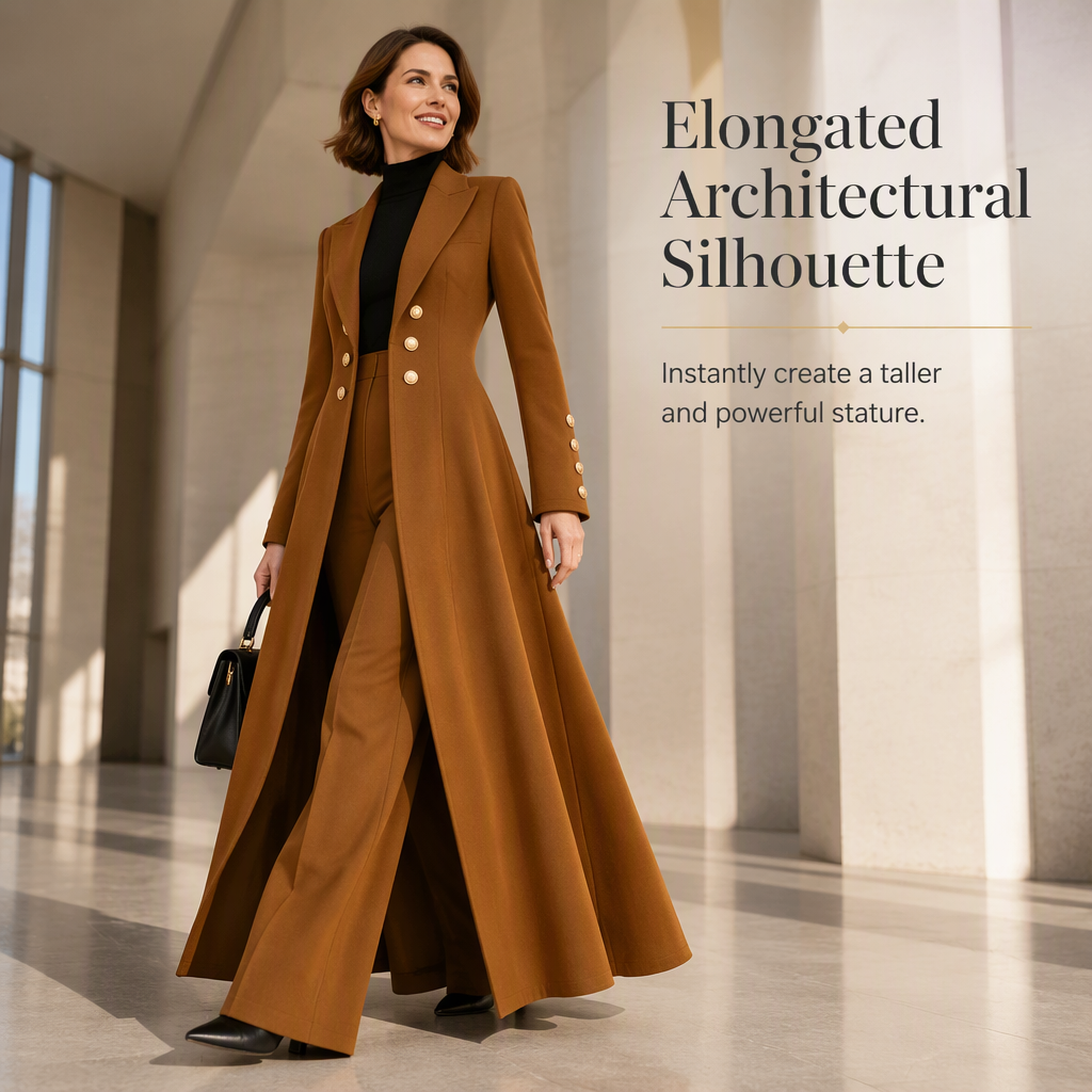 📢📢48 % DE RÉDUCTION !! ⏰Ensemble élégant d'automne pour femme, composé de deux pièces : un manteau rétro à manches longues et un pantalon sobre