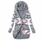🔥 50% de réduction 🔥Pull à capuche mi-long en maille pour femme, doublure en coton