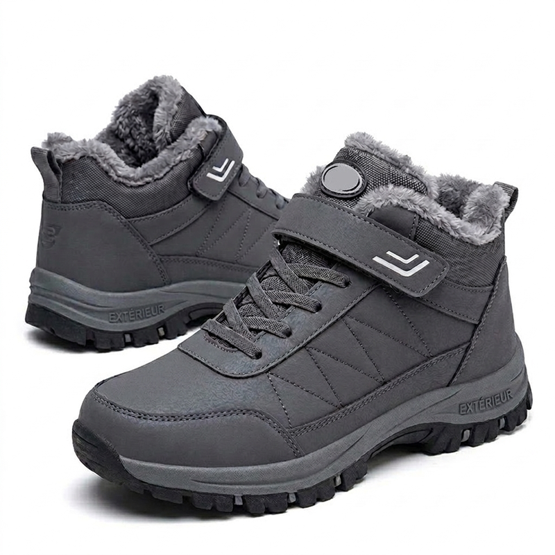 ⏳Liquidation totale❄️Bottes de neige d'hiver pour hommes avec doublure en peluche