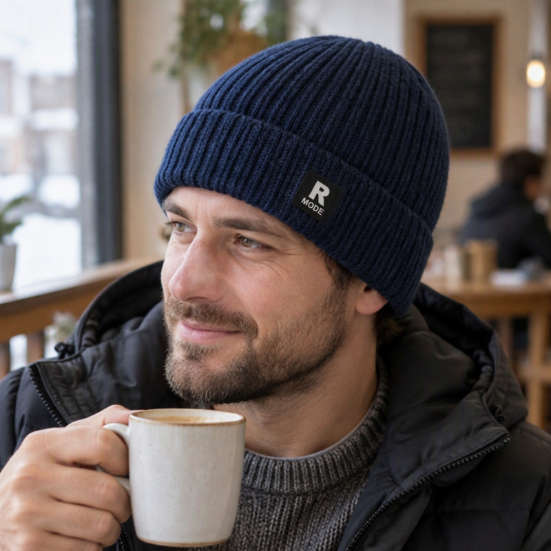 ⏳1 acheté, 1 offert⏳Bonnet chaud en maille slouchy pour homme