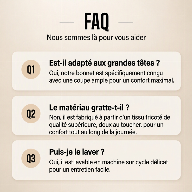 ⏳1 acheté, 1 offert⏳Bonnet chaud en maille slouchy pour homme