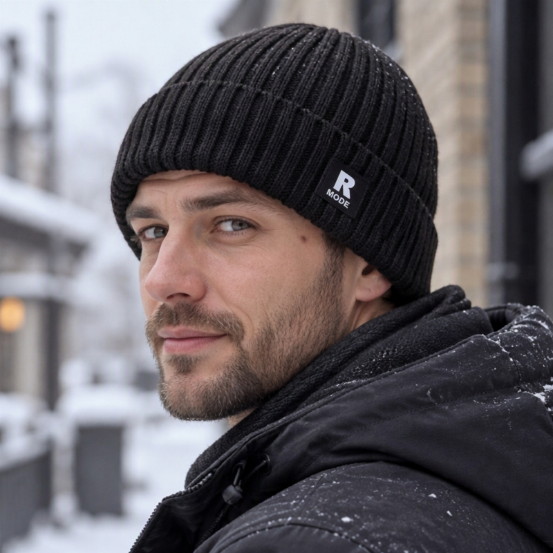 ⏳1 acheté, 1 offert⏳Bonnet chaud en maille slouchy pour homme