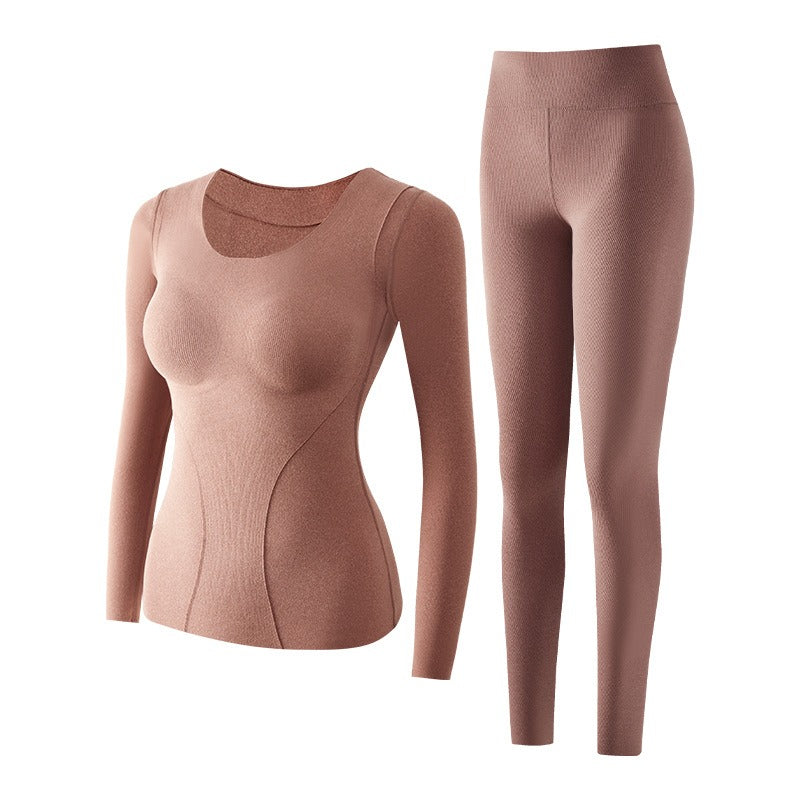 💖✨Ensemble de sous-vêtements thermiques sans coutures et auto-chauffants pour femme