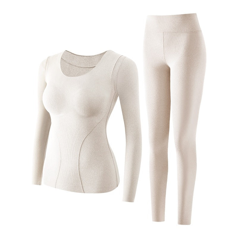 💖✨Ensemble de sous-vêtements thermiques sans coutures et auto-chauffants pour femme