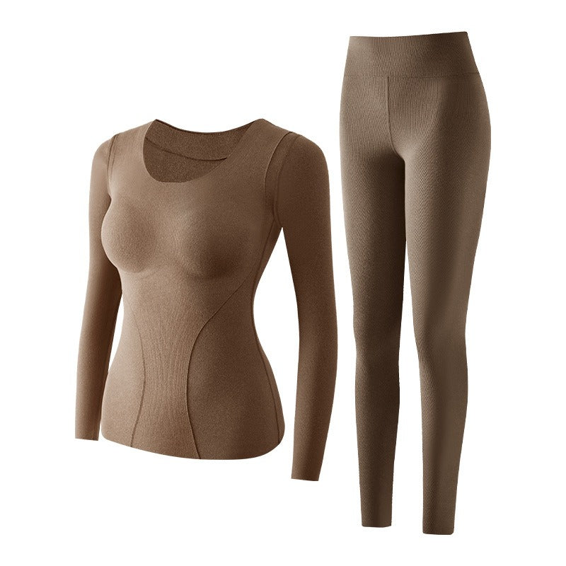 💖✨Ensemble de sous-vêtements thermiques sans coutures et auto-chauffants pour femme