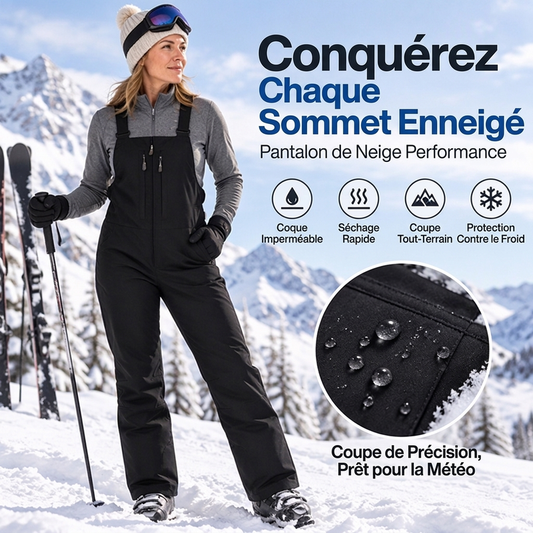 ❄️ Pantalons de Ski Imperméables Unisexe à Bretelles ✨ – -50% | Protection Confortable pour la Neige