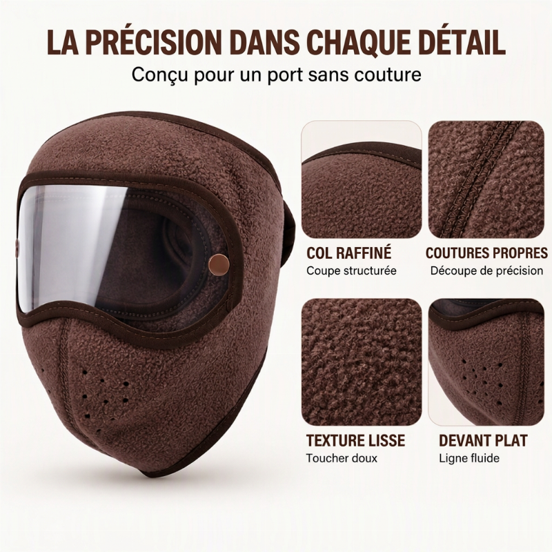 ❄️Masque facial d'hiver coupe-vent et chaud avec lunettes HD