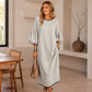 🌸50 % de réduction 💖 Robe à manches bouffantes pour femme