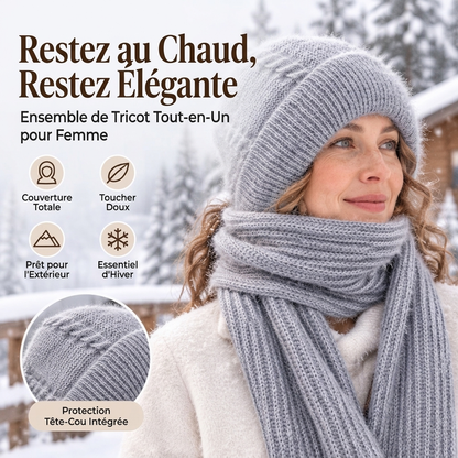 💖 Doux et agréable au toucher | Écharpe d'hiver à capuche pour femme