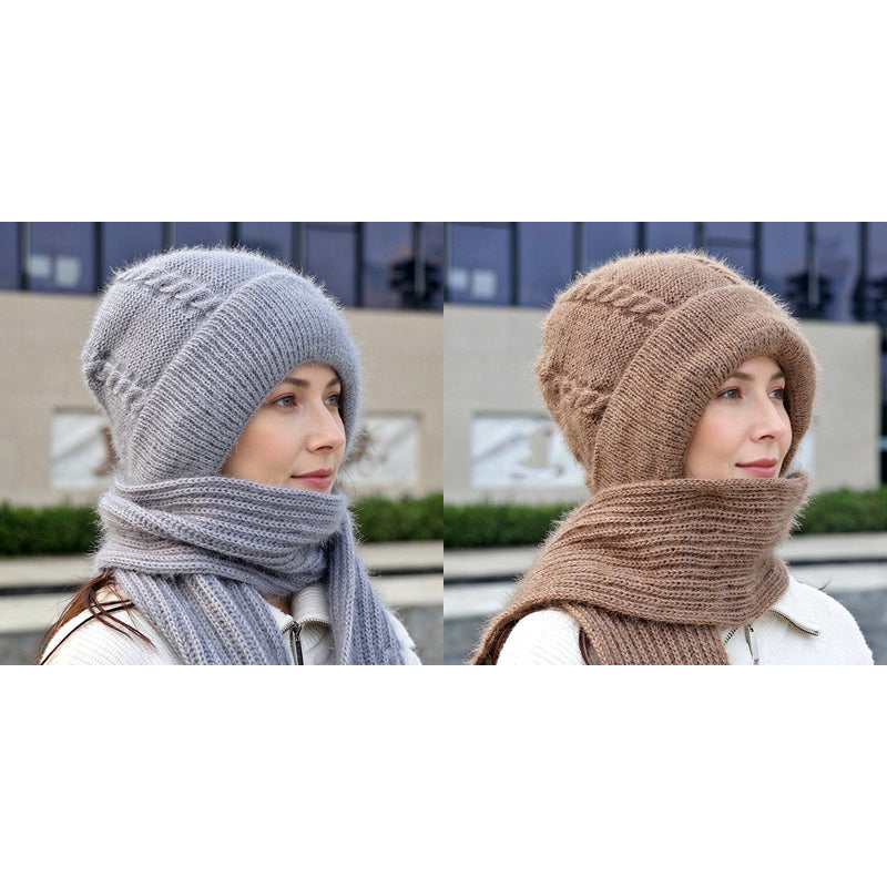 💖 Doux et agréable au toucher | Écharpe d'hiver à capuche pour femme