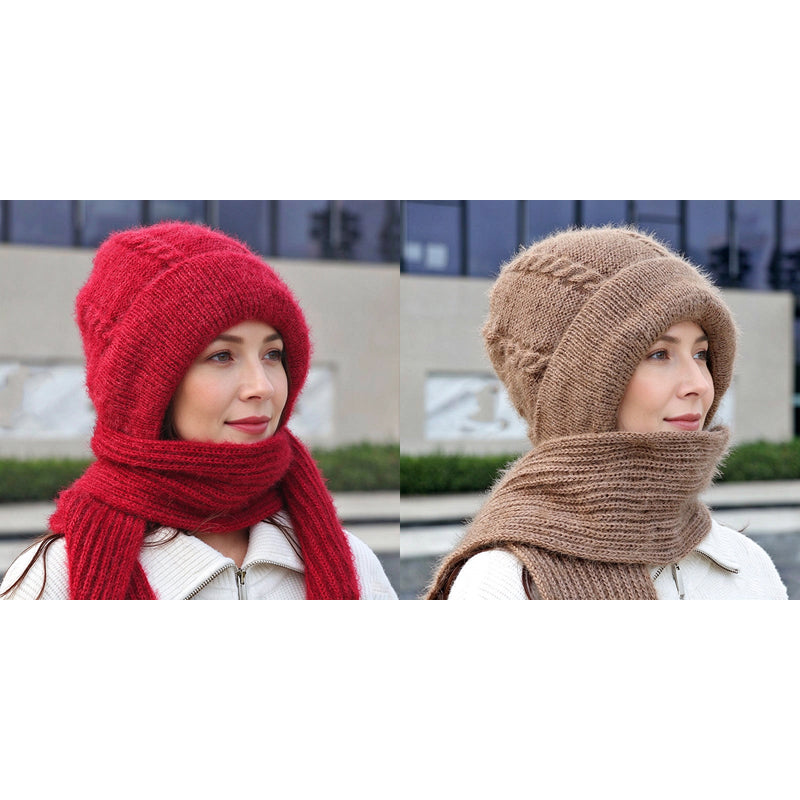 💖 Doux et agréable au toucher | Écharpe d'hiver à capuche pour femme