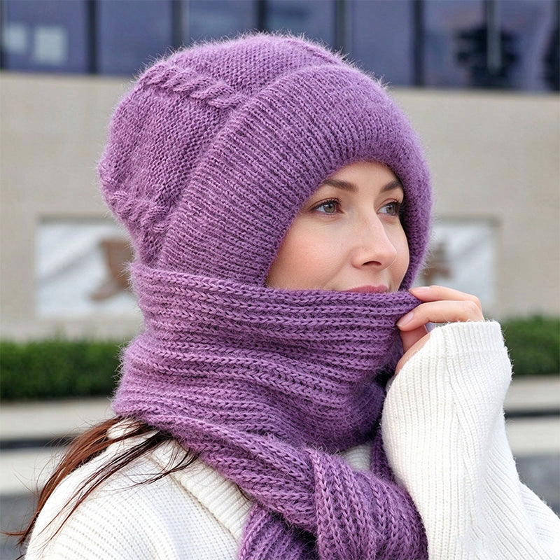 💖 Doux et agréable au toucher | Écharpe d'hiver à capuche pour femme
