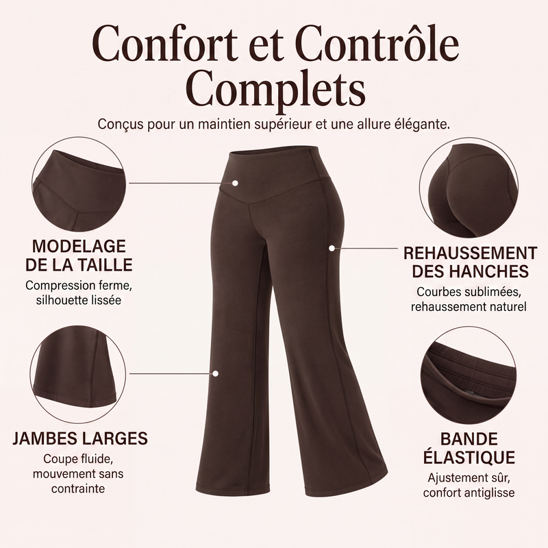 🔥 Achetez-en 2 – Économisez encore plus ! Pantalons de yoga larges à taille haute pour femmes🏃‍♀️😍