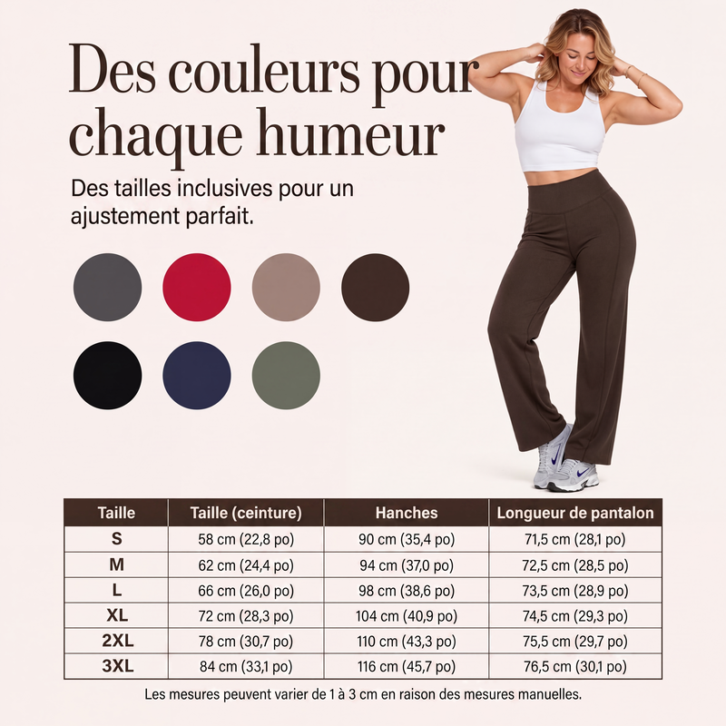 🔥 Achetez-en 2 – Économisez encore plus ! Pantalons de yoga larges à taille haute pour femmes🏃‍♀️😍