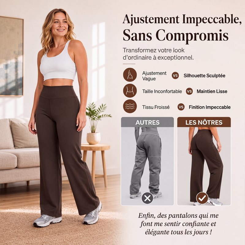 🔥 Achetez-en 2 – Économisez encore plus ! Pantalons de yoga larges à taille haute pour femmes🏃‍♀️😍