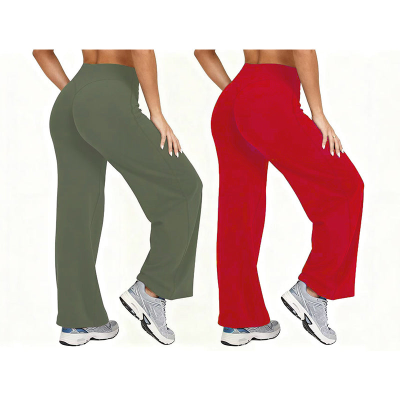 🔥 Achetez-en 2 – Économisez encore plus ! Pantalons de yoga larges à taille haute pour femmes🏃‍♀️😍